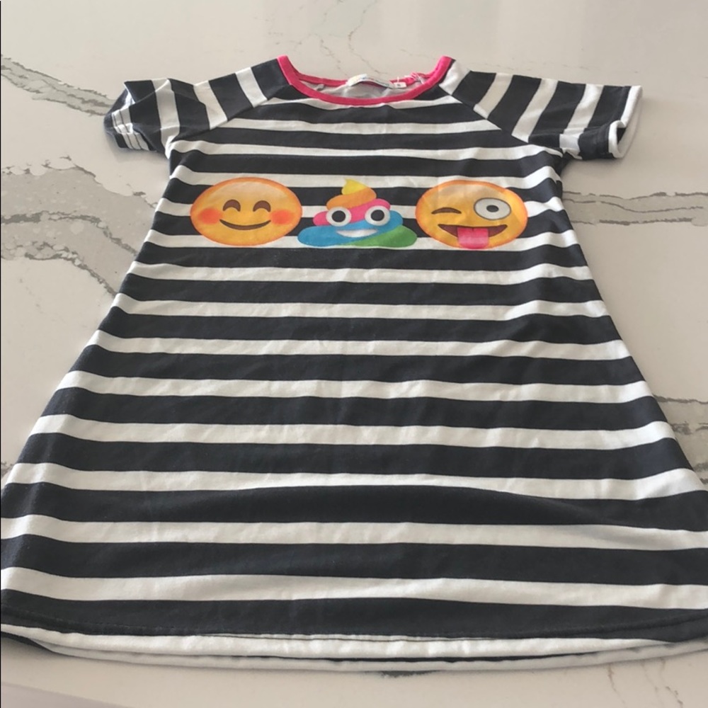 Little girls emoji dress